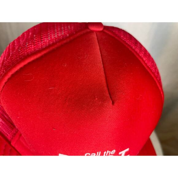Call the B.E.S.T. Streetwear Red Trucker Snapback Hat - Picture 7 of 7